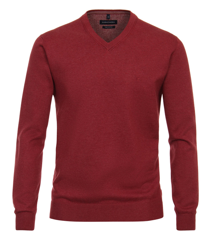 Casa Moda Plain V Neck Jumper