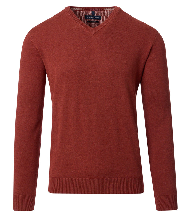 Casa Moda Plain V Neck Jumper