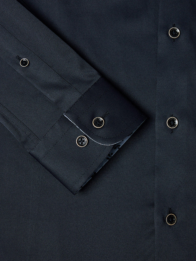 Remus Uomo – Rome – Black – Long Sleeve Shirt