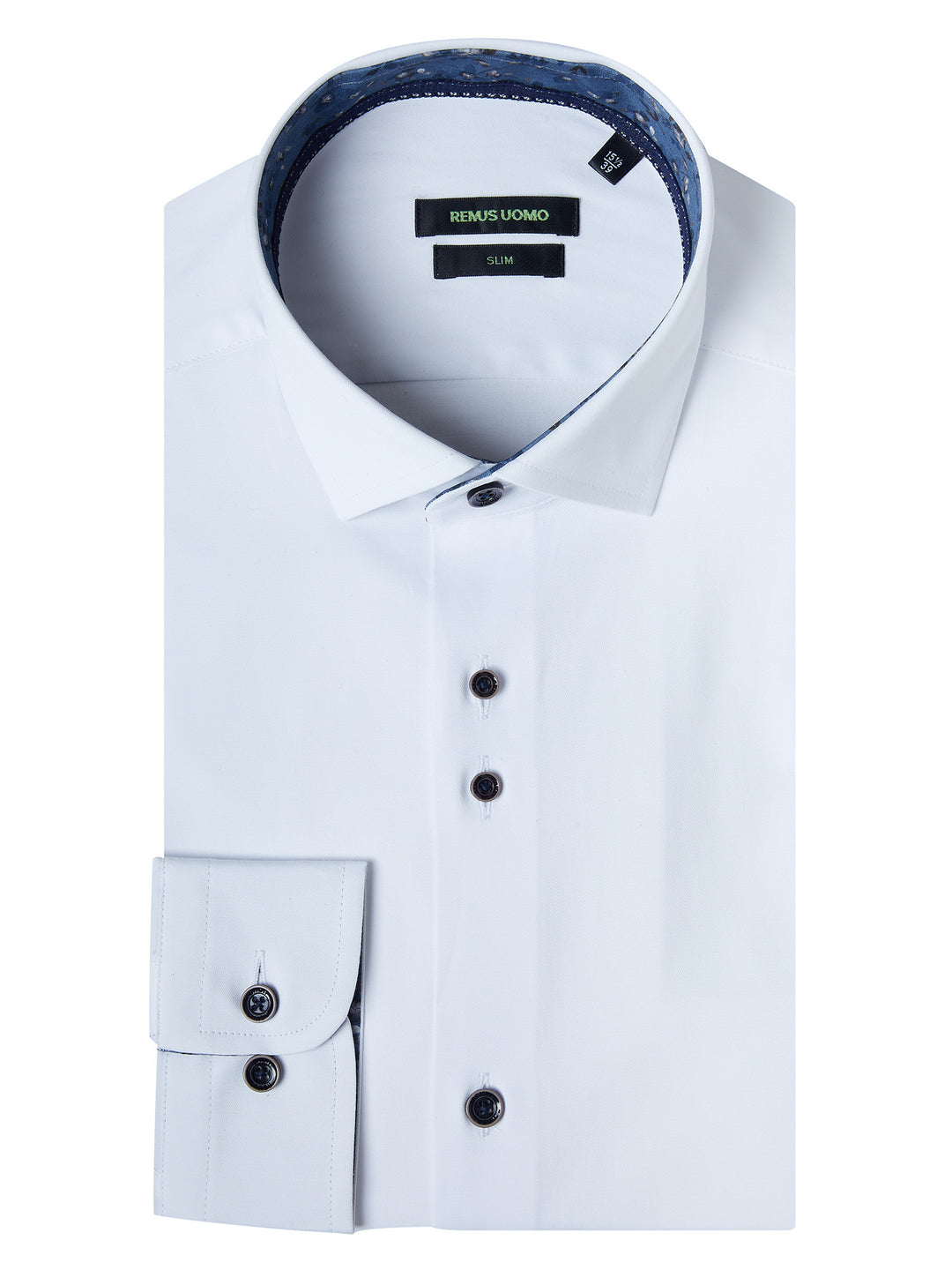 Remus Uomo – Rome – White – Long Sleeve Shirt