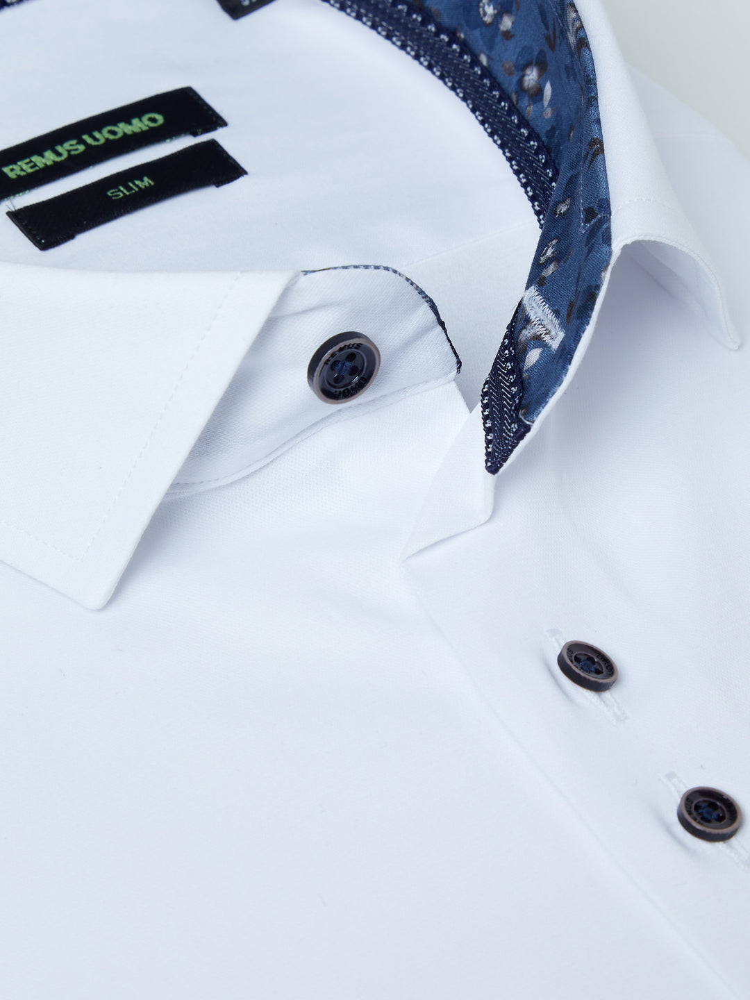 Remus Uomo – Rome – White – Long Sleeve Shirt