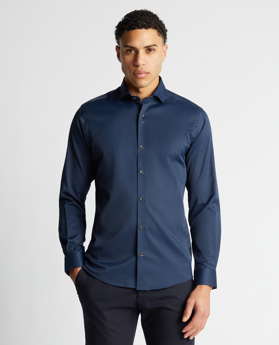 Remus Uomo – Seville White Tapered Fit Semi-Formal Shirt