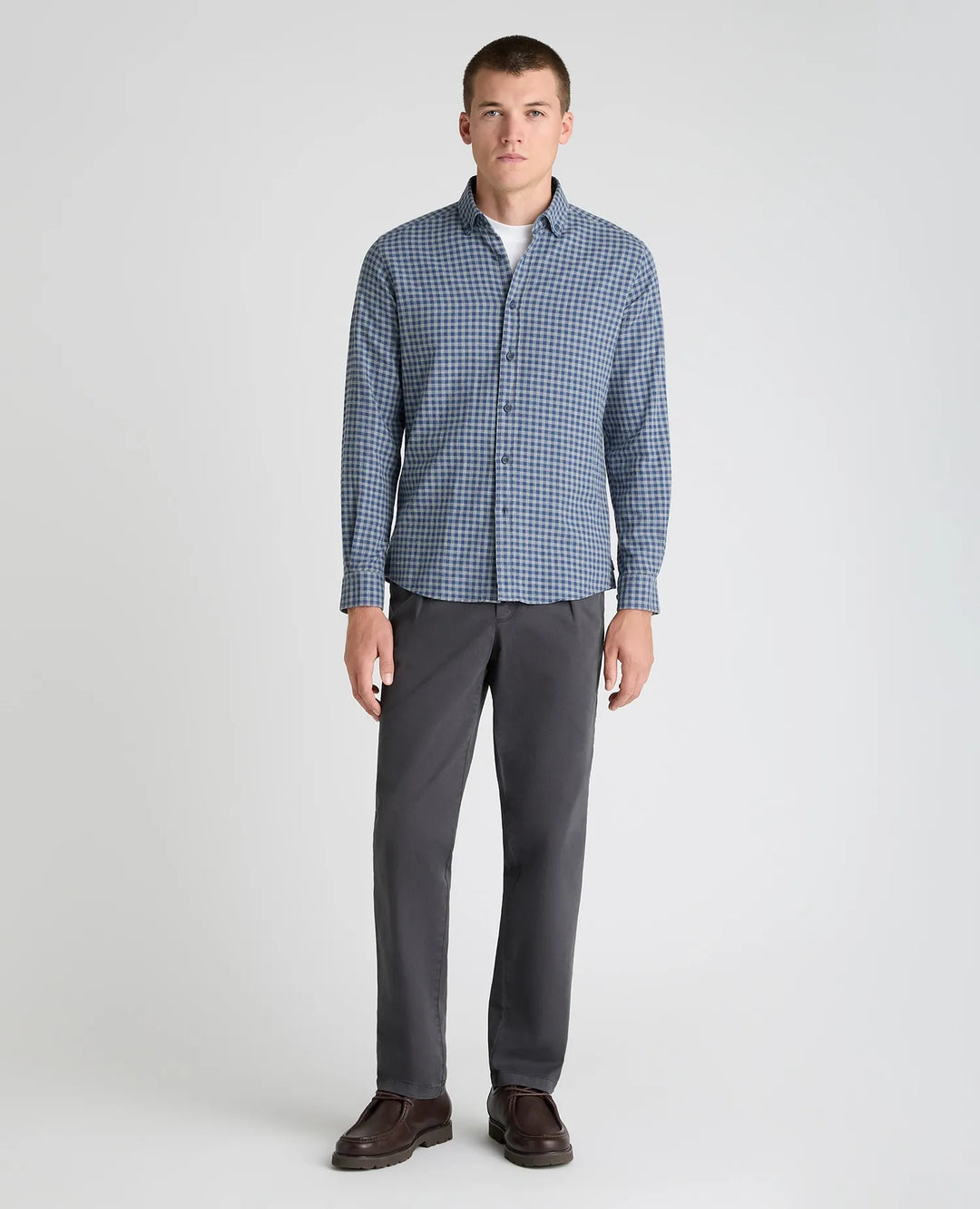 Tapered Fit Casual Shirt – Blue