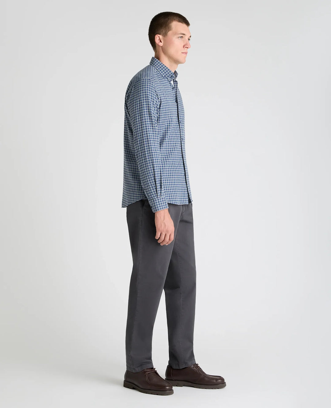 Tapered Fit Casual Shirt – Blue