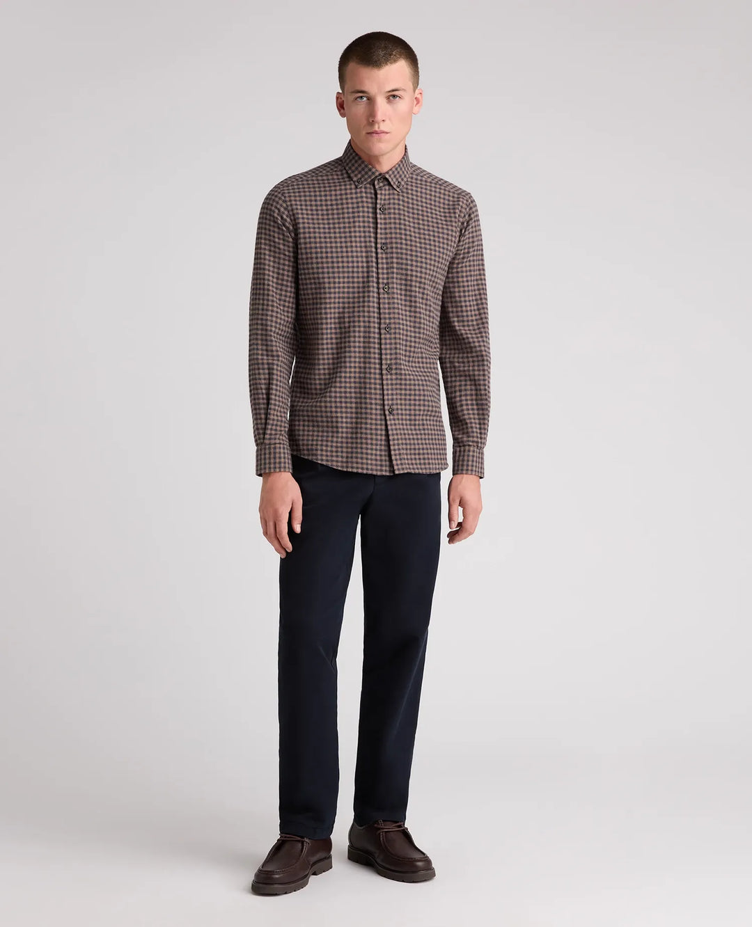 Tapered Fit Casual Shirt – Blue