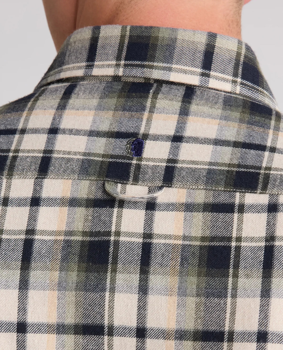 Tapered Check Casual Shirt – Beige