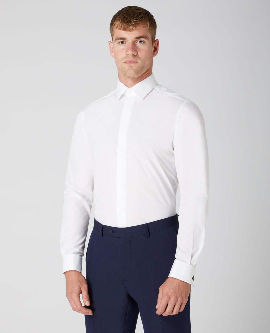 Remus Uomo – Seville – White – Long Sleeve Formal Shirt