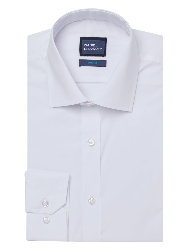 Daniel Grahame Slim Fit White Shirt