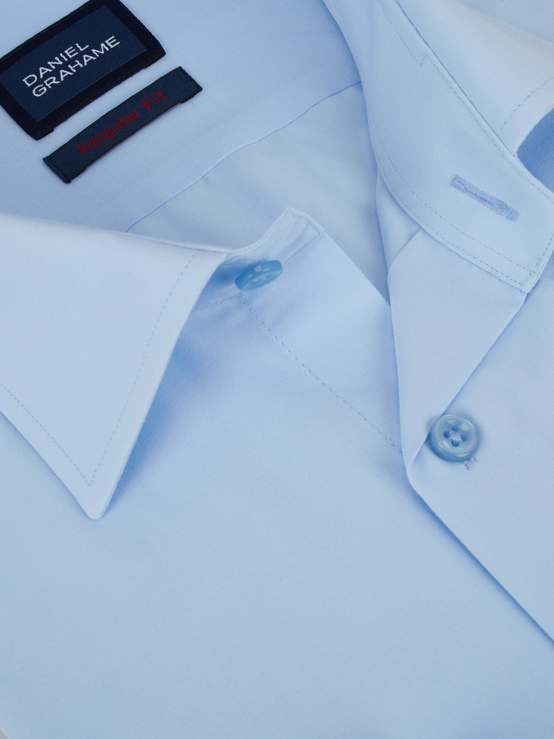 Daniel Grahame – Regular Fit – White/Pink/Blue – Clarke Long Sleeve Formal Shirt