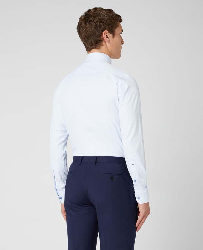 Remus Uomo – Slim Fit – White/Navy/Pink/Black/Blue – Rome Long Sleeve Formal Shirt