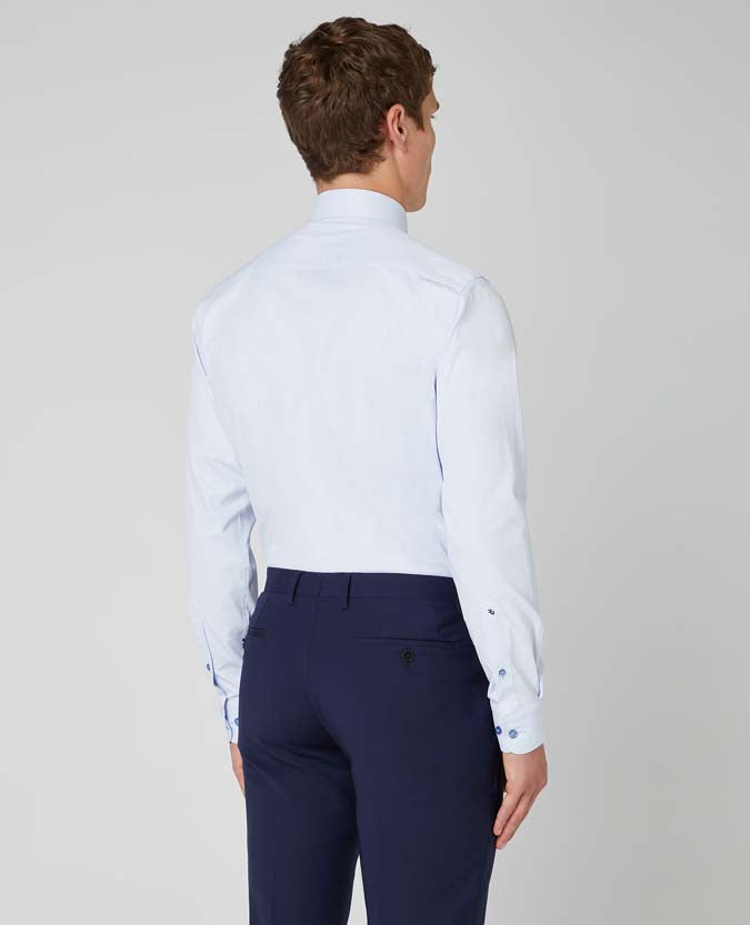 Remus Uomo – Tapered Fit – White/Navy/Pink/Black/Blue – Rome Long Sleeve Formal Shirt