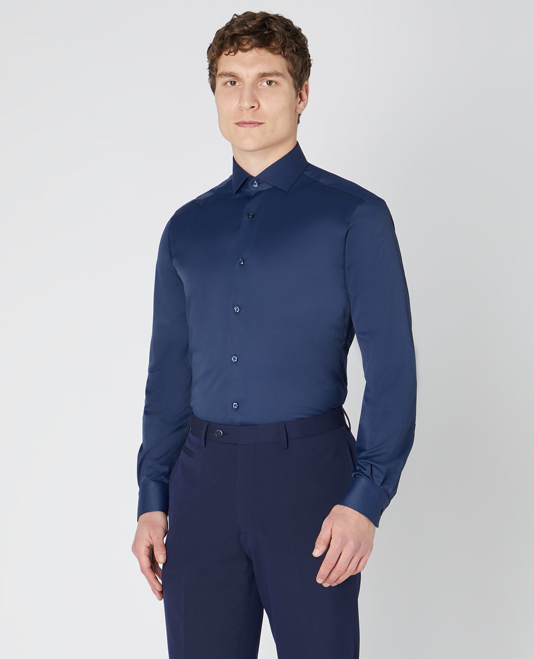 Remus Uomo – Tapered Fit – White/Navy/Pink/Black/Blue – Rome Long Sleeve Formal Shirt