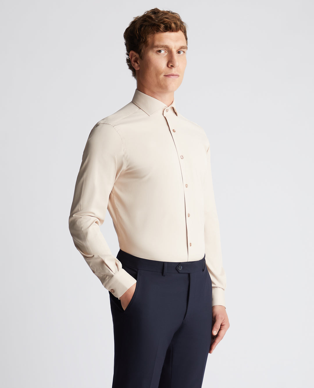 Remus Uomo – Tapered Fit – White/Navy/Pink/Black/Blue – Rome Long Sleeve Formal Shirt