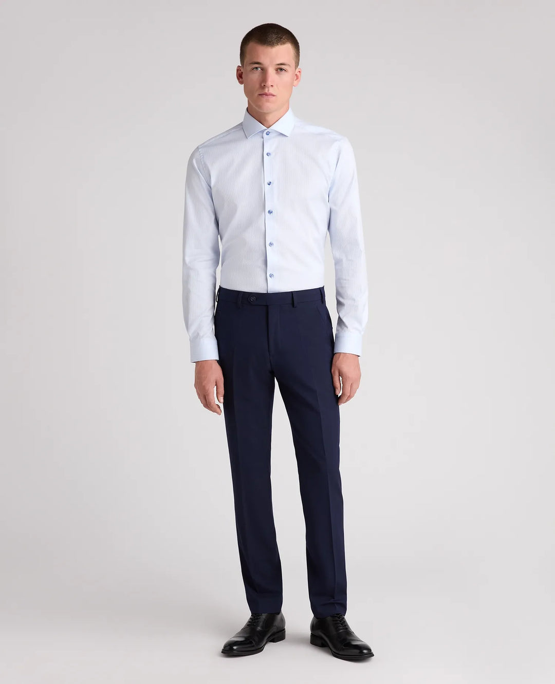 Tapered Fit Dobby Formal Shirt