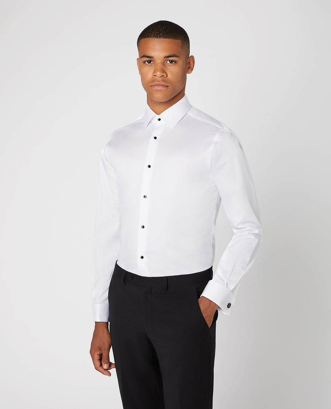 Remus Uomo – Seville – White – Long Sleeve Formal Shirt
