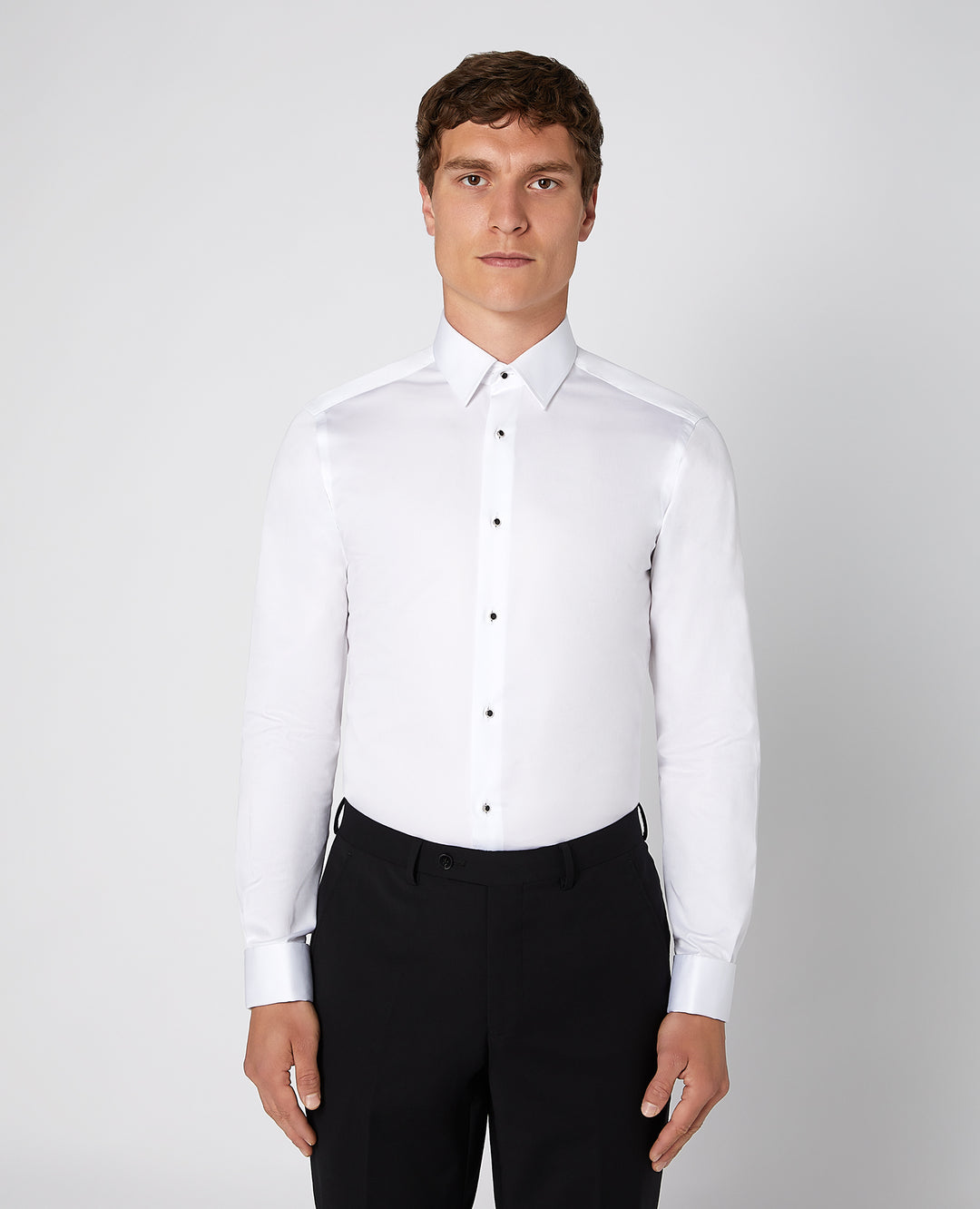 Remus Uomo – Seville – White – Long Sleeve Formal Shirt