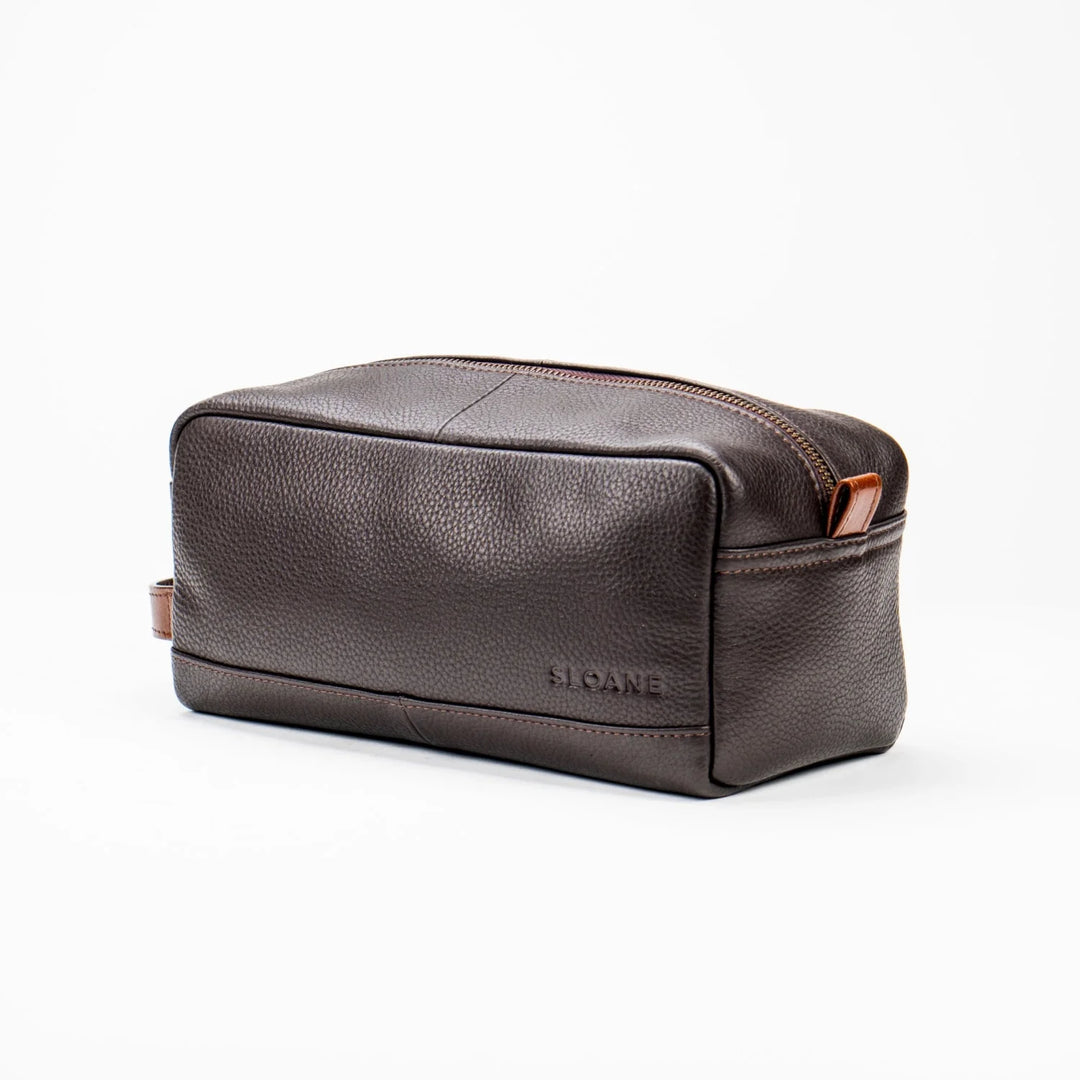 Premium Leather Wash Bag