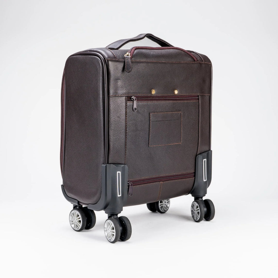 Premium Leather Cabin Bag – Brown/Chestnut