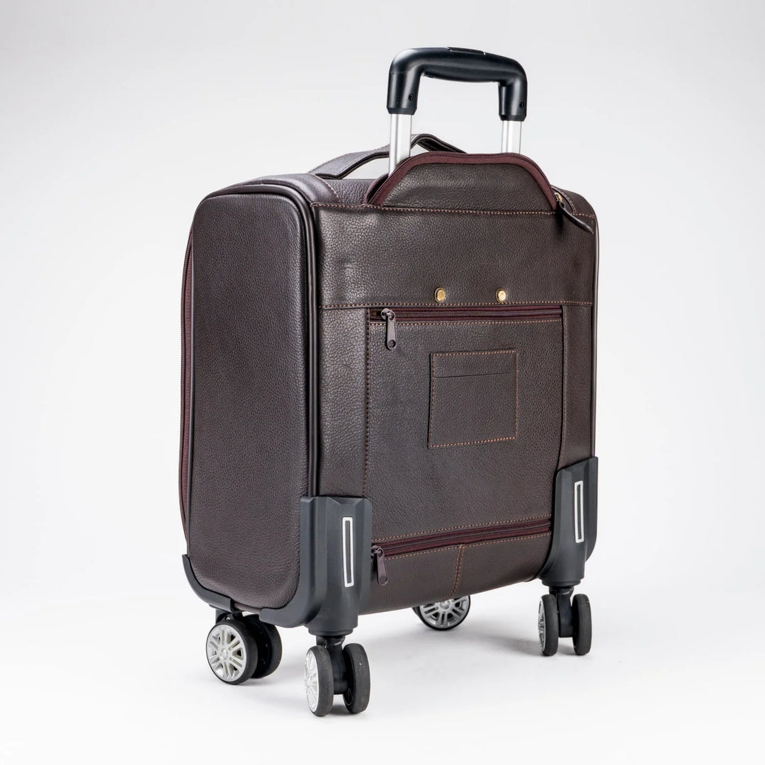 Premium Leather Cabin Bag – Brown/Chestnut