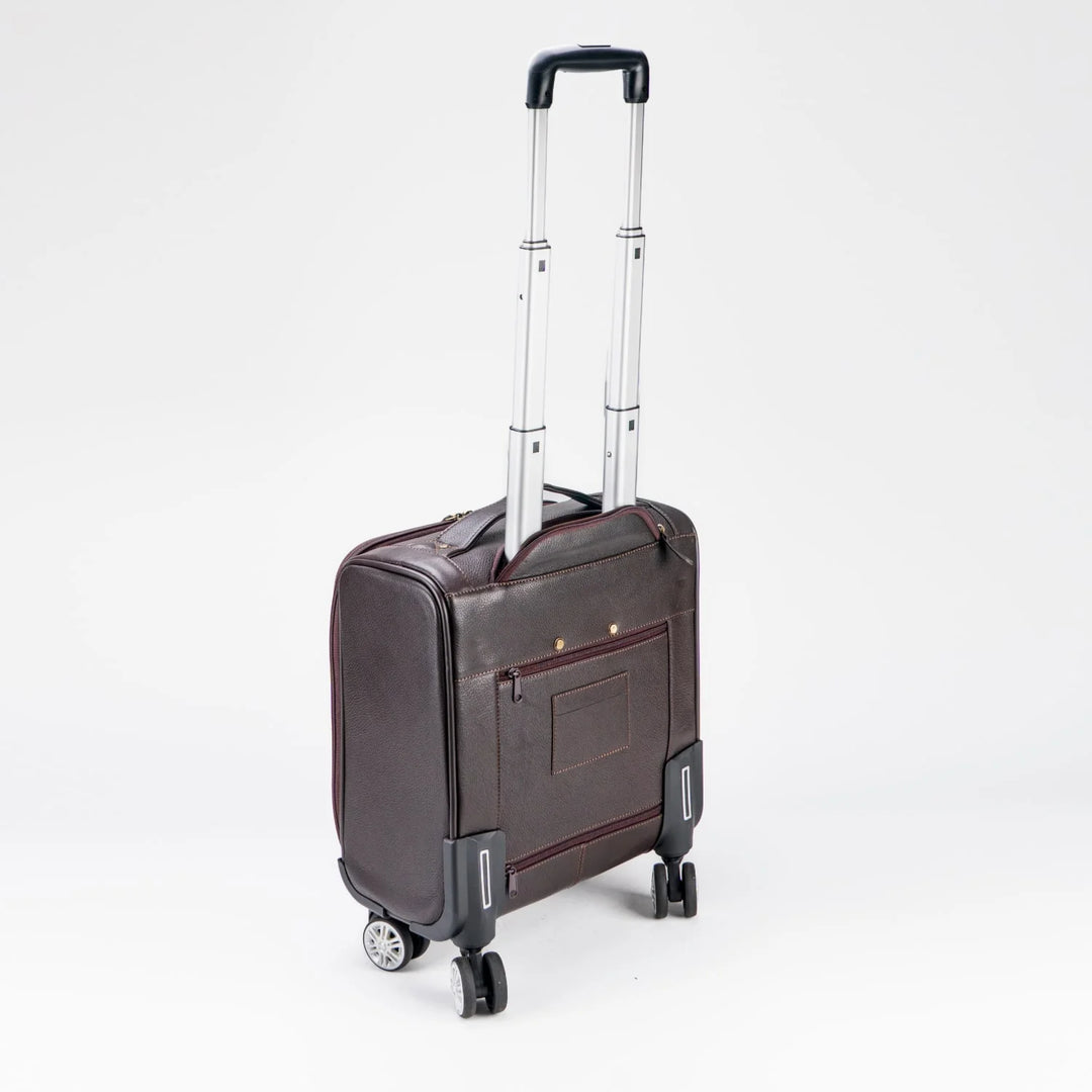 Premium Leather Cabin Bag – Brown/Chestnut