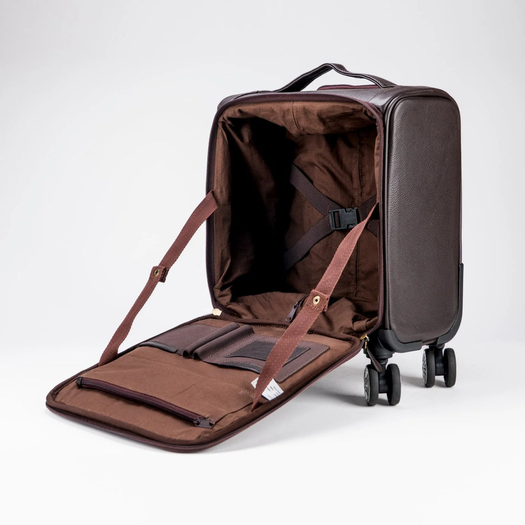 Premium Leather Cabin Bag – Brown/Chestnut