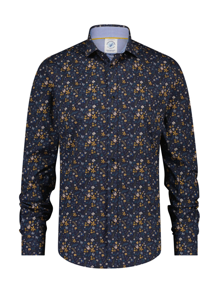 A Fish Named Fred Flower Long Sleeve Shirt