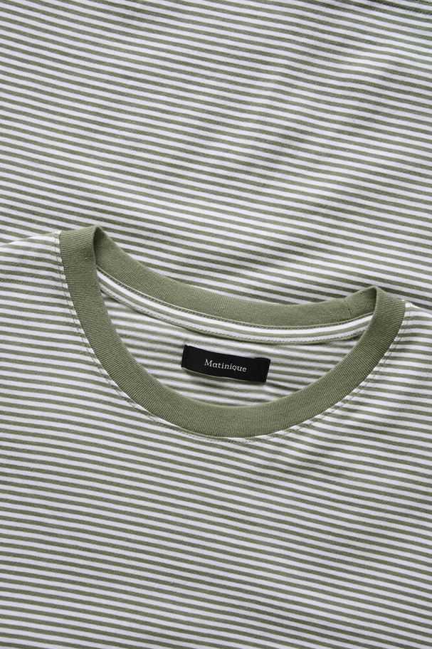 Matinique – MAjeremy – Regular Fit – Light Army – Striped T-Shirt