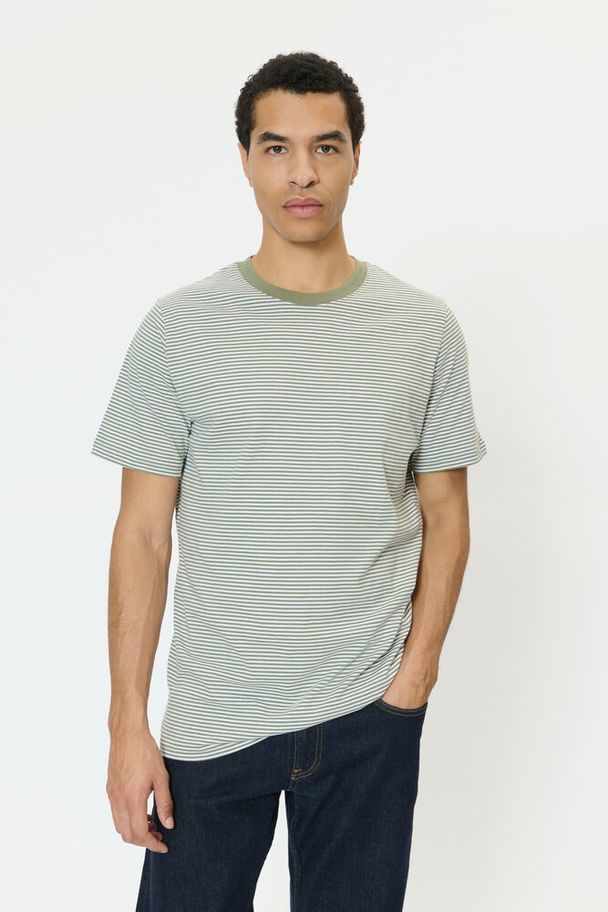 Matinique – MAjeremy – Regular Fit – Light Army – Striped T-Shirt