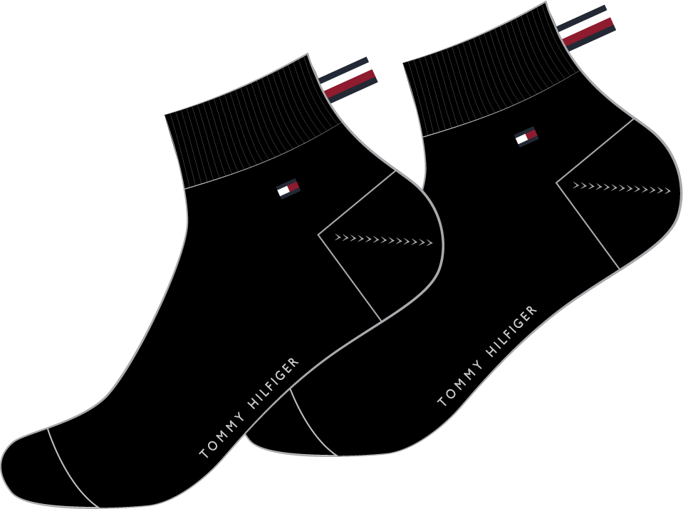 Tommy Hilfiger – Quarter - 2 Pack Socks