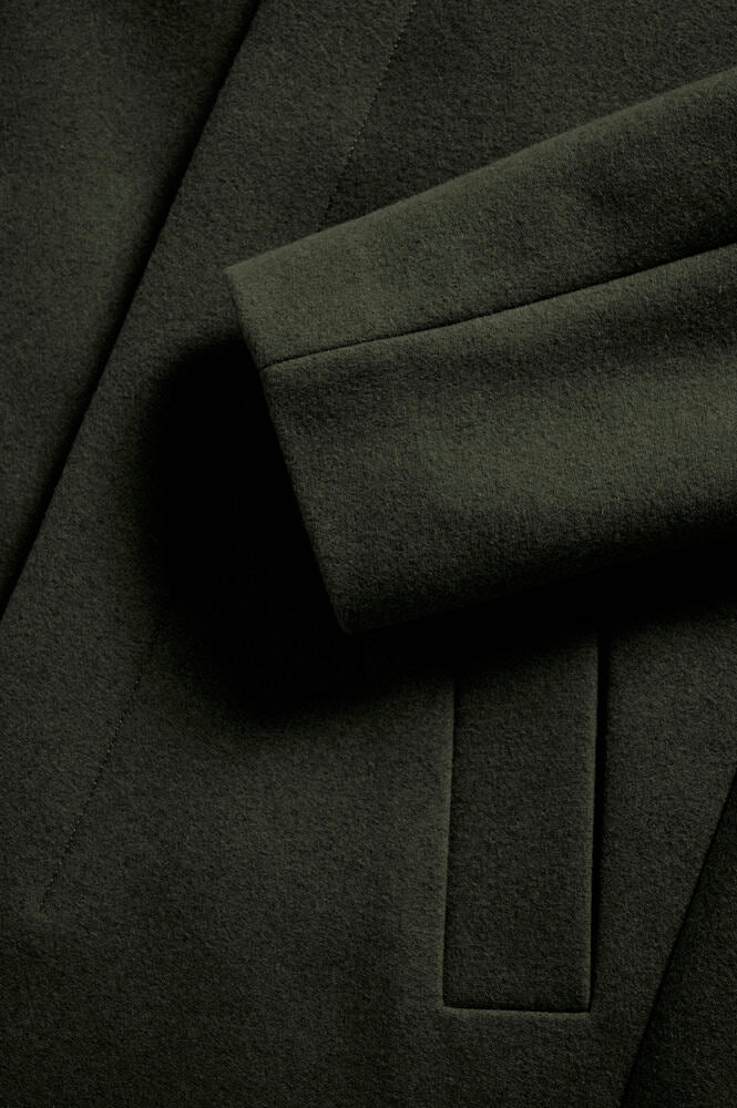 Tailored Wool-Blend Coat