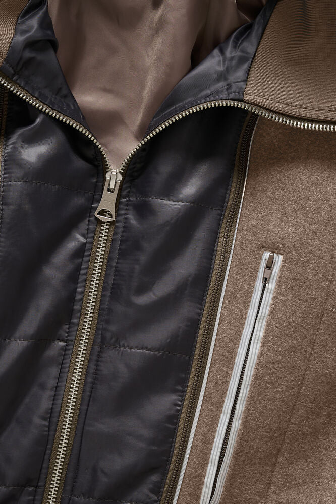 Tailored Wool-Blend Coat