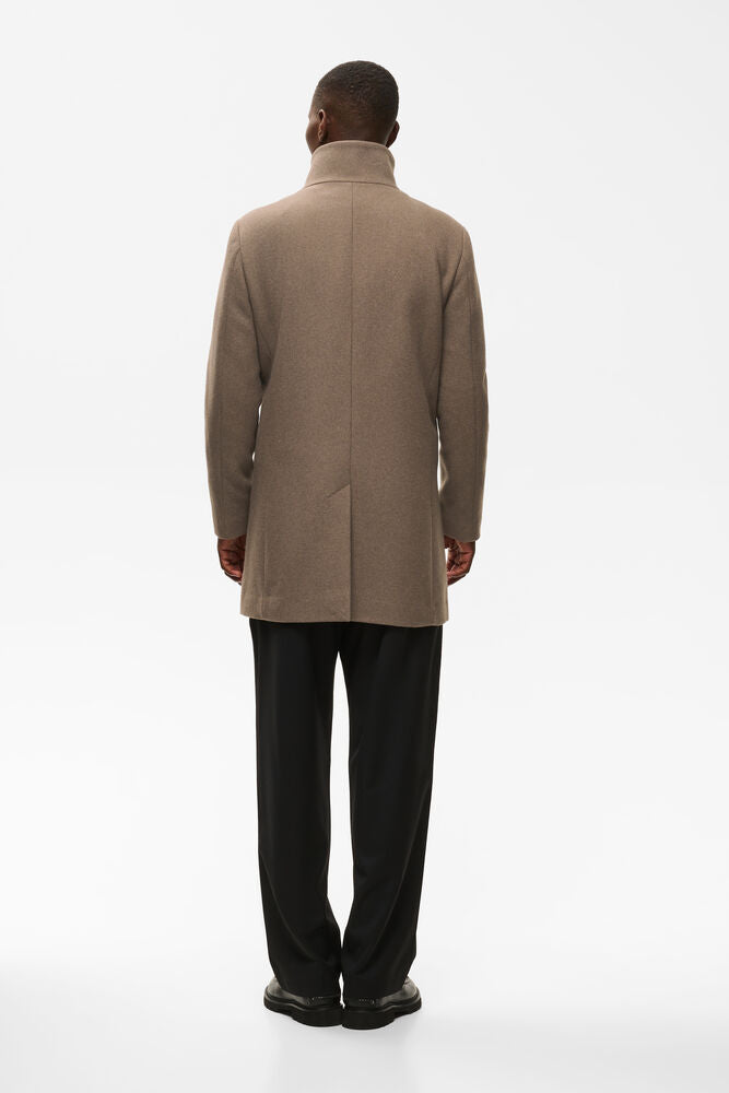Tailored Wool-Blend Coat
