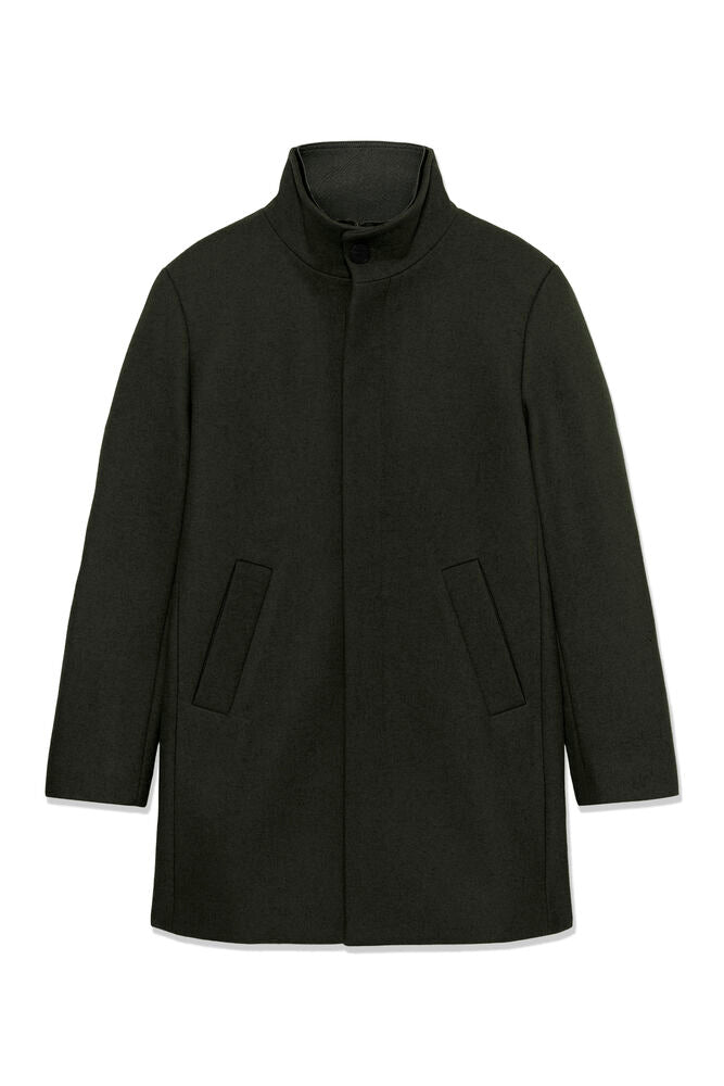 Tailored Wool-Blend Coat