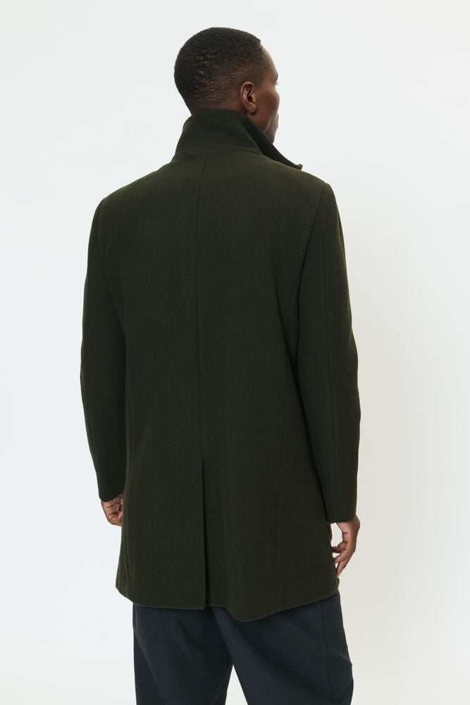 Tailored Wool-Blend Coat