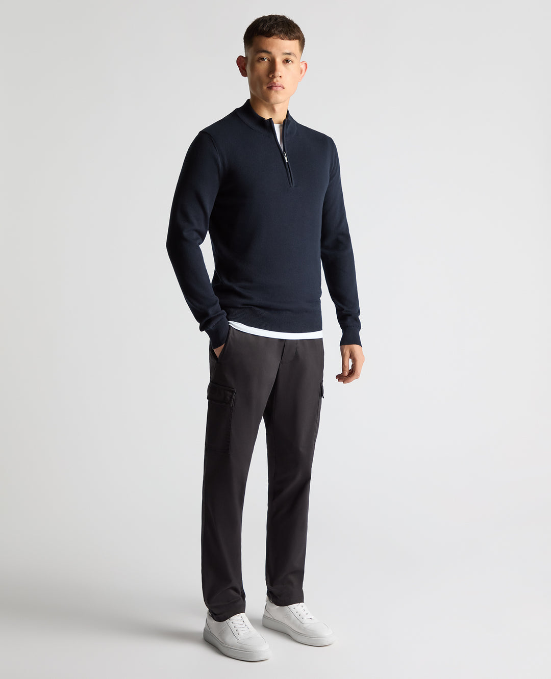 Remus Uomo – Tapered Fit – Half Zip Jumper