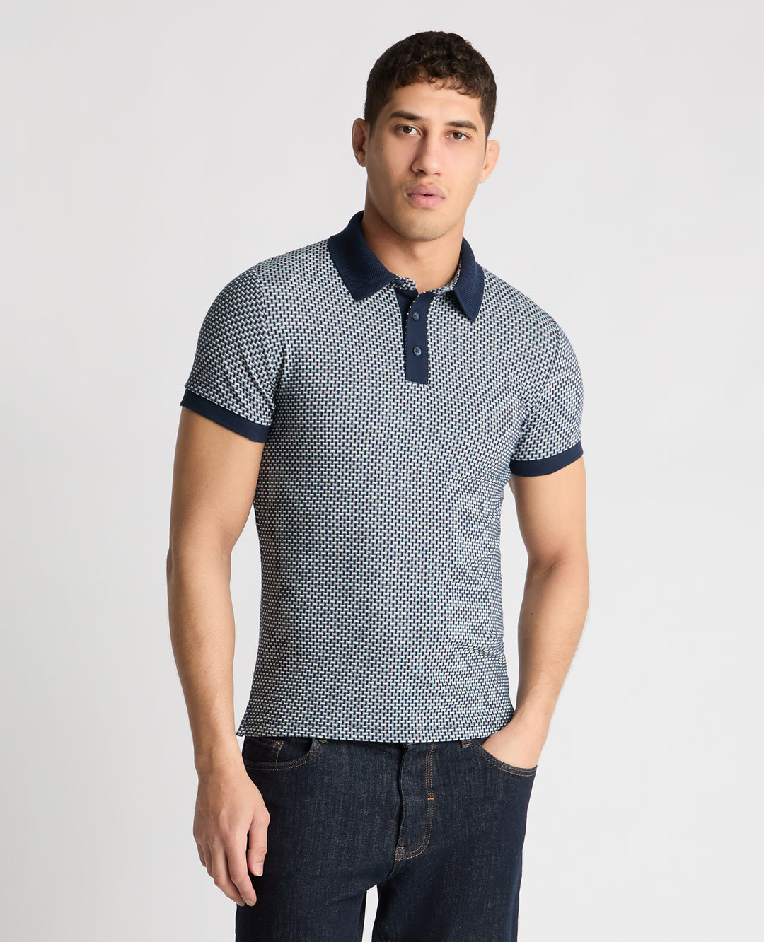 Remus Uomo – Tapered Fit – Basket Weave Polo