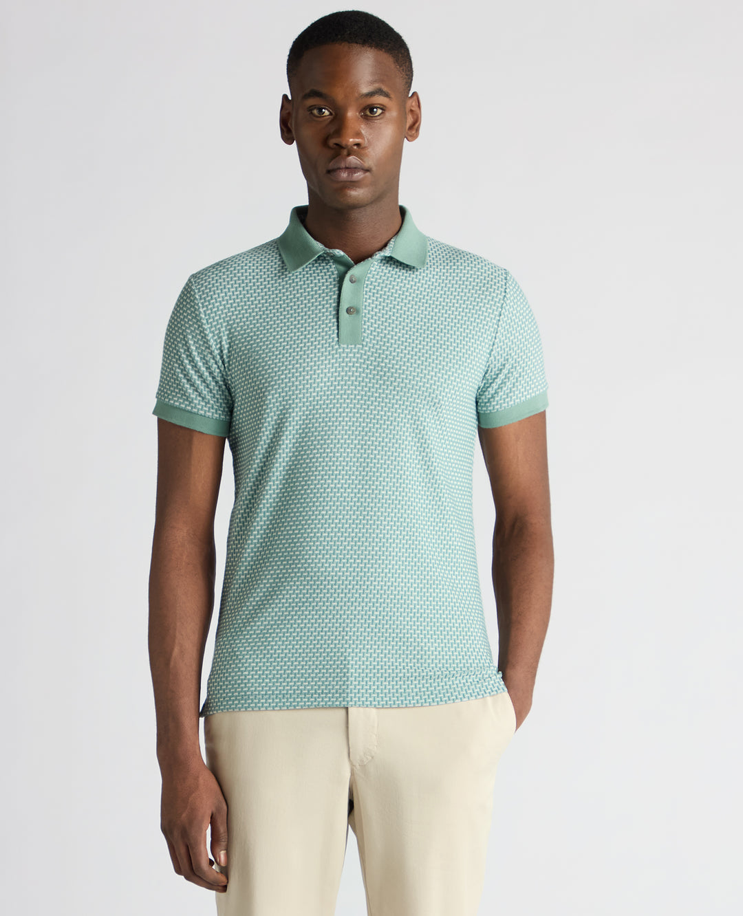 Remus Uomo – Tapered Fit – Basket Weave Polo