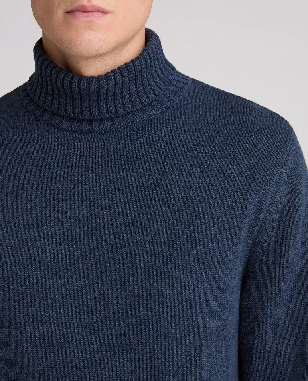 Roll Neck Cotton Sweater