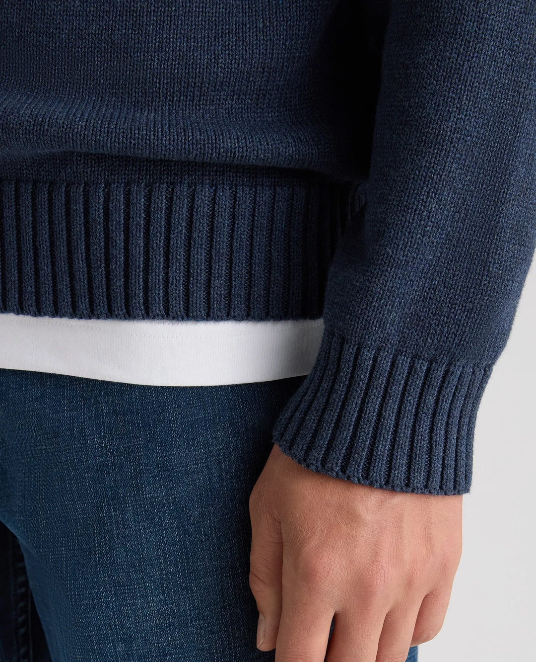 Roll Neck Cotton Sweater