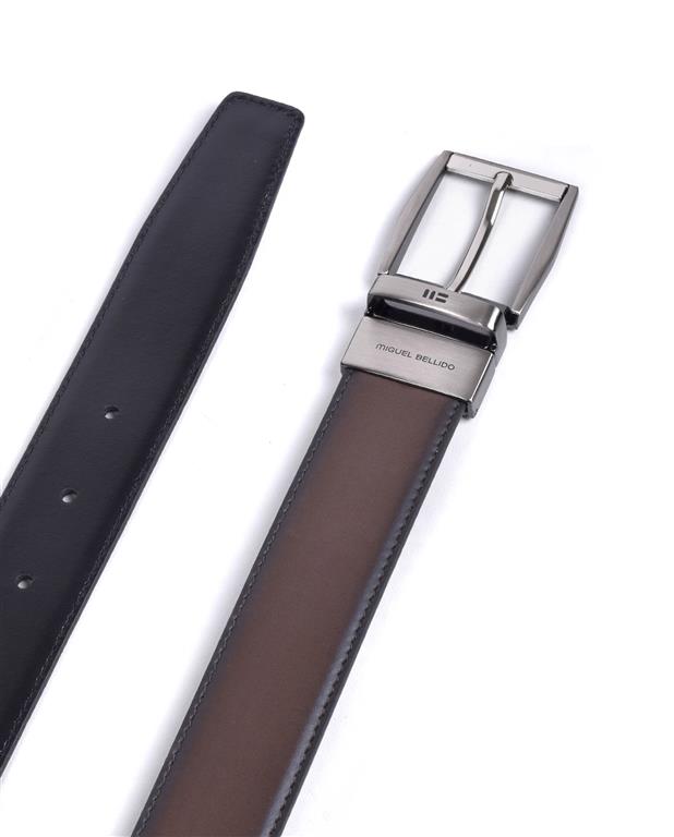 Miguel Bellido – Classic Reversible Cowhide Leather Belt – 32mm