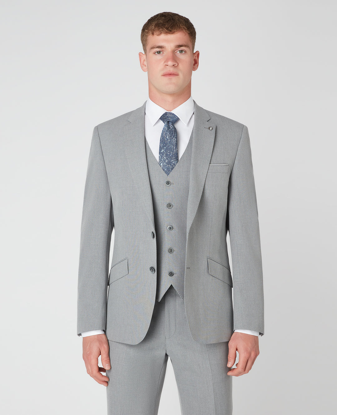 Remus Uomo – Tapered Fit – Light Grey – Palucci Mix &amp; Match Suit Jacket