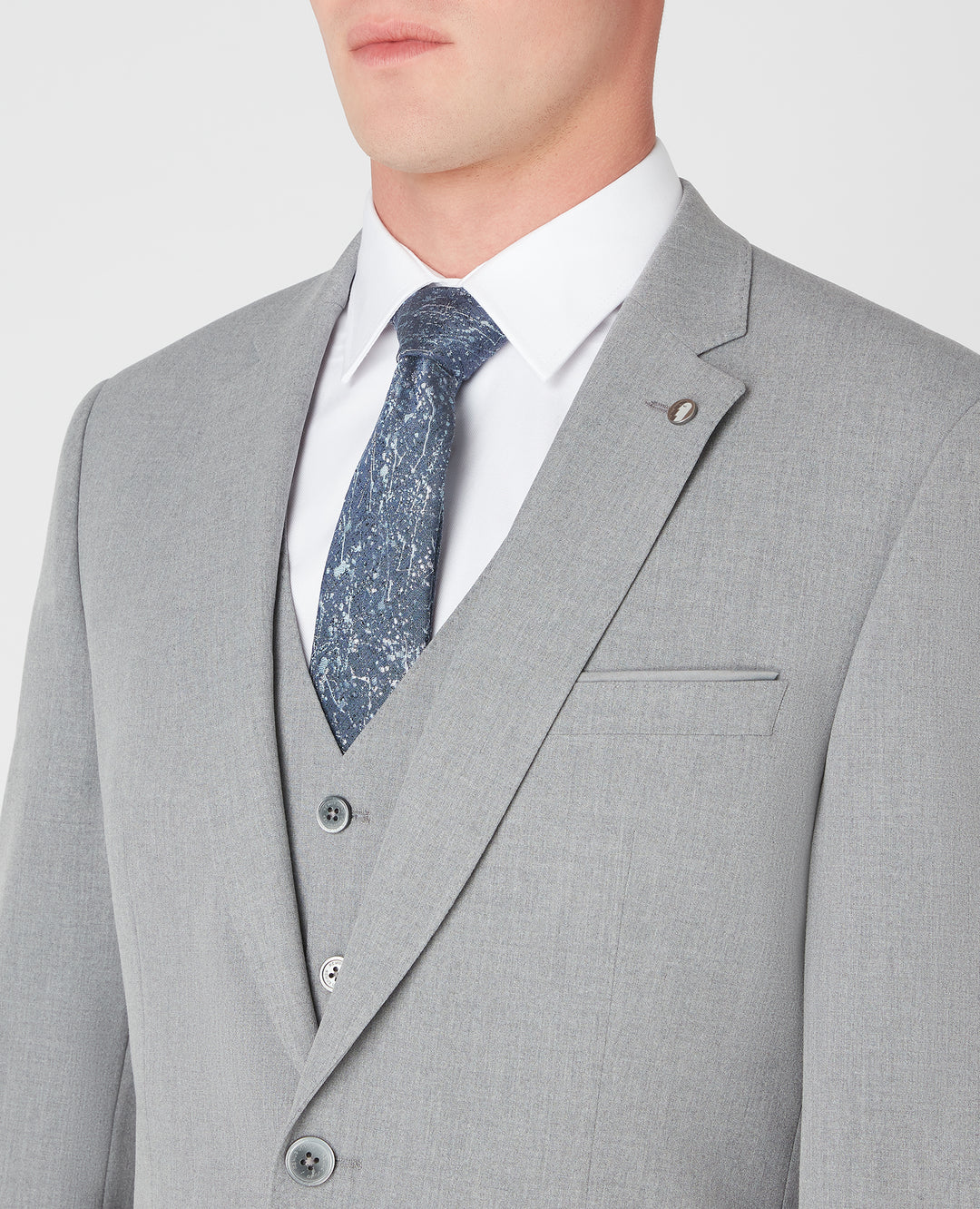 Remus Uomo – Tapered Fit – Light Grey – Palucci Mix &amp; Match Suit Jacket