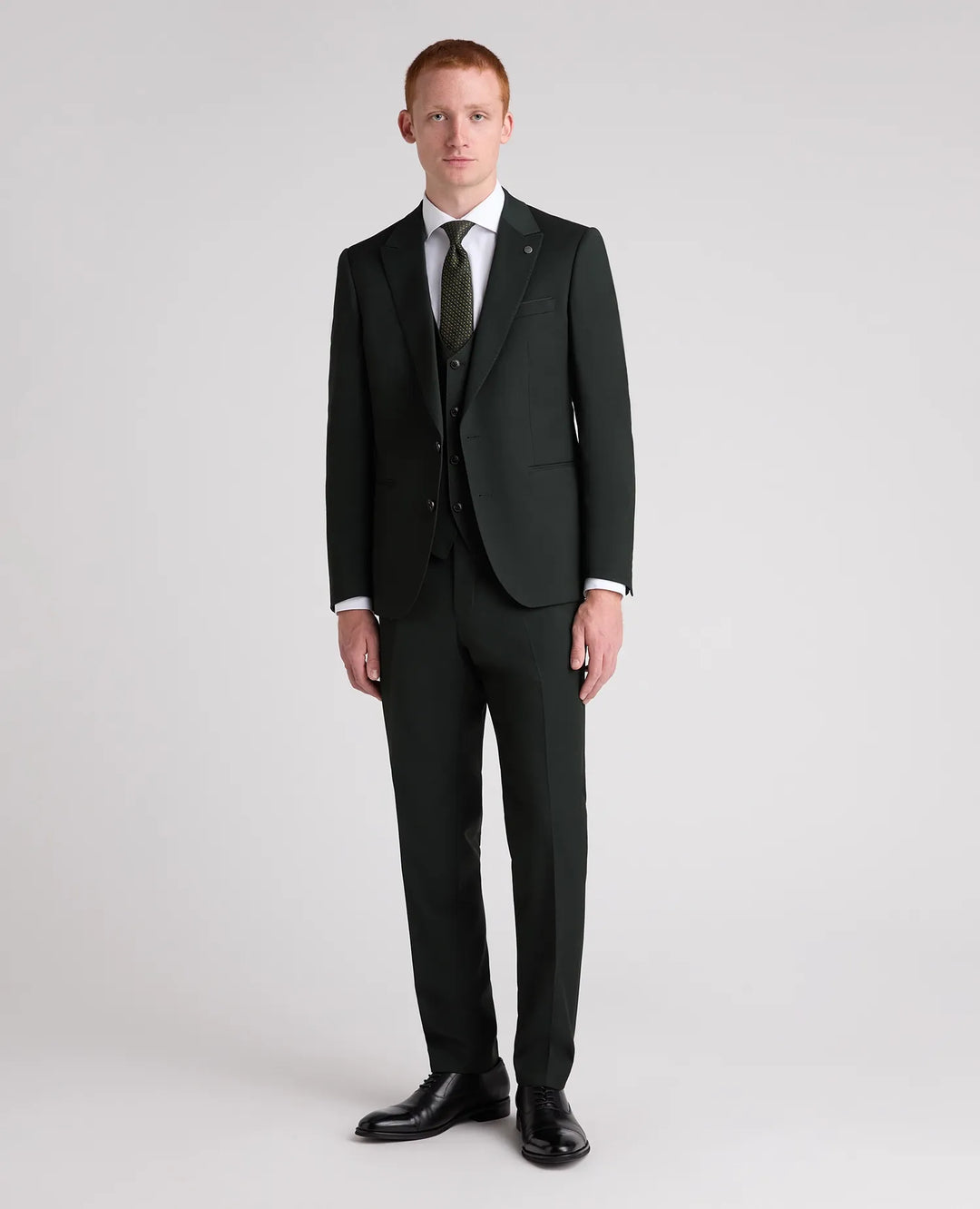 Massa J Slim Fit Suit Jacket – Dark Green
