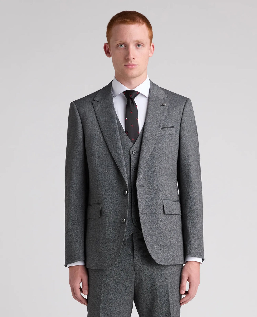 Peppe Tapered Suit Jacket – Grey