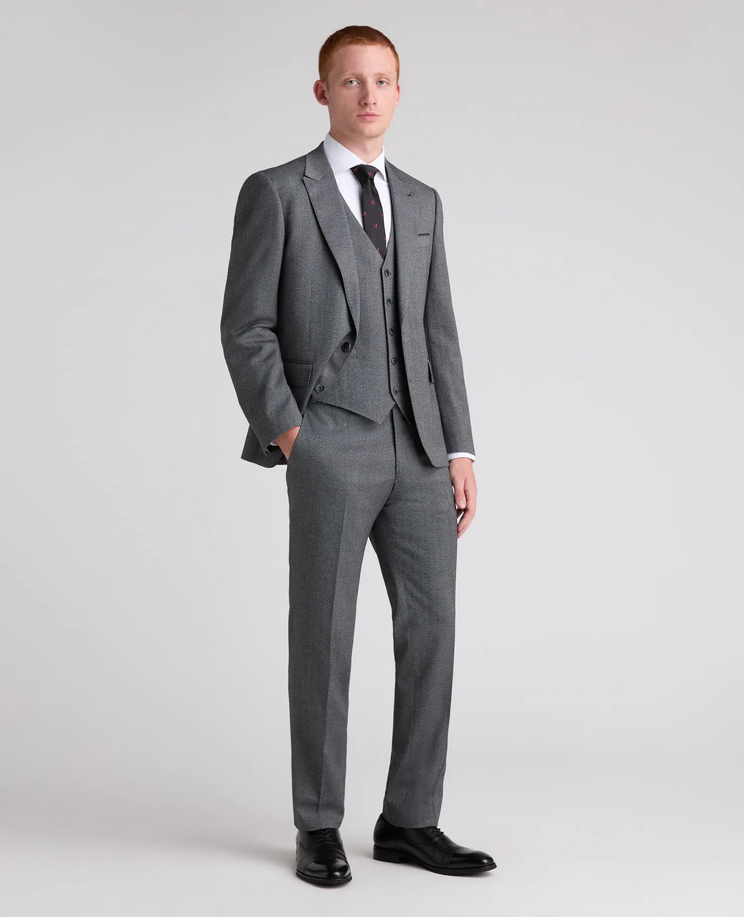 Peppe Tapered Suit Jacket – Grey