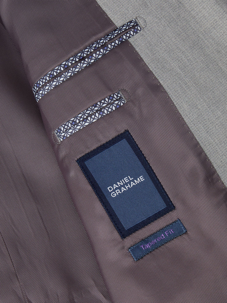 Daniel Grahame Tapered Fit Light Grey Dale Suit Jacket