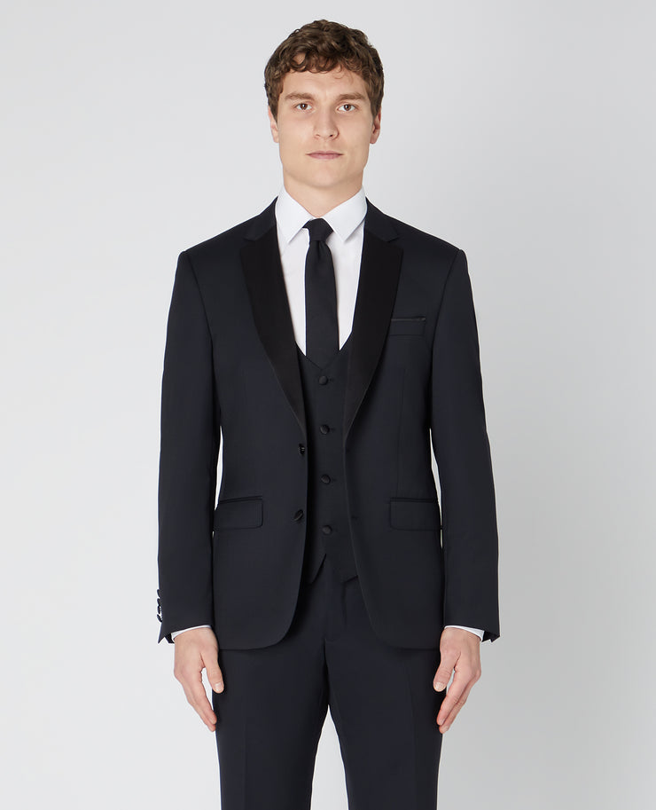 Remus Uomo Tapered Fit Black Paco Mix & Match Suit Jacket