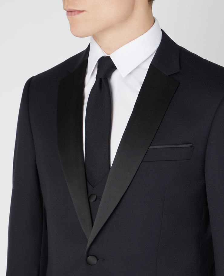 Remus Uomo Tapered Fit Black Paco Mix & Match Suit Jacket