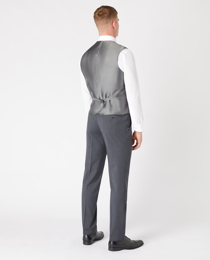 Remus Uomo Mix & Match Wool Blend Waistcoat Charcoal