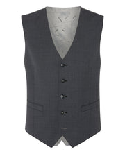 Remus Uomo Mix & Match Wool Blend Waistcoat Charcoal